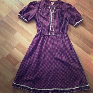 Beautiful vintage red dress XS